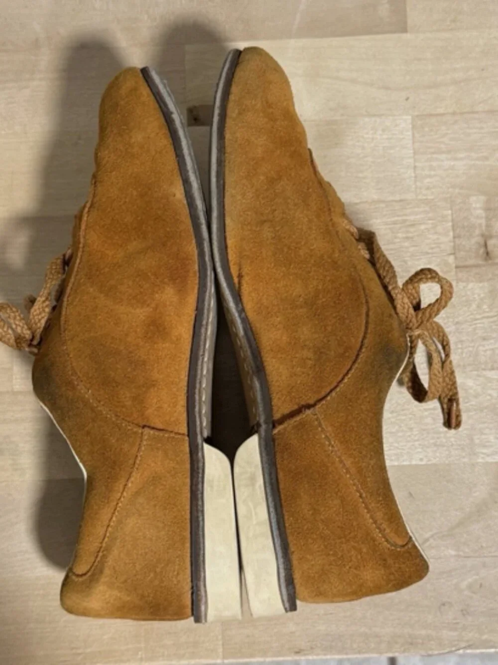 Vtg Brunswick Suede Bowling Shoes Dick Weber Wrist Master II Support 2L Lot